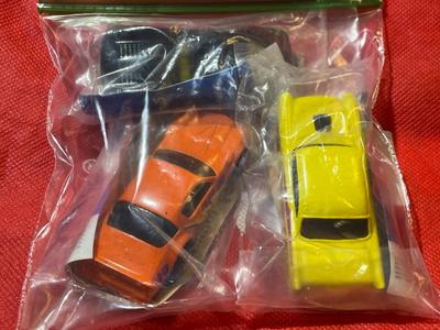 (3) Different 1990 McDonalds Happy Meal Hot Wheels California Customs SEALED Cars Bag #2 as Pic'd.