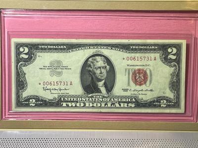 Series of 1963 Red Seal *Star* 00615731A United States Note in Very Fine Condition as Pictured.