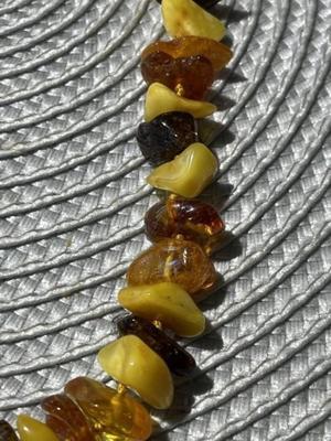 Vintage Multi Color Baltic Amber 18" Necklace Purchased in Latvia Preowned from an Estate.