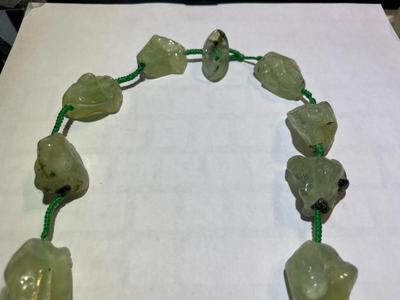 Vintage Asian PREHRITE 18" Chunky Nugget Fashion Necklace in Good Preowned Condition as Pictured.