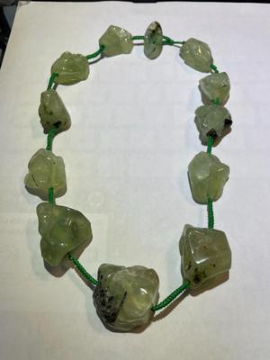 Vintage Asian PREHRITE 18" Chunky Nugget Fashion Necklace in Good Preowned Condition as Pictured.