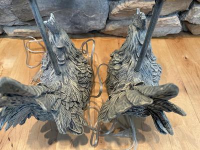 Hen / Chicken Lamps - Tested (Includes Top Lamp Shade Brackets)