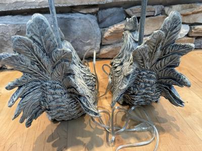 Hen / Chicken Lamps - Tested (Includes Top Lamp Shade Brackets)