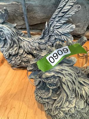 Hen / Chicken Lamps - Tested (Includes Top Lamp Shade Brackets)