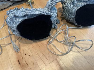 Hen / Chicken Lamps - Tested (Includes Top Lamp Shade Brackets)