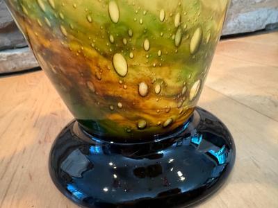 Beautiful Murano Hand Blown Hankerchief Multicolored Vase