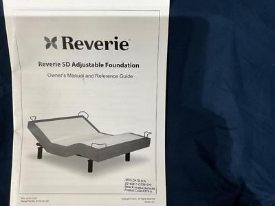 LIFT BED w/Comfort King Mattress. Reverie 5D Adjustable Foundation w/remote, ComfortKing Mattress