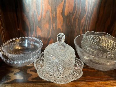 Wine Glasses, vases, candy dishes
