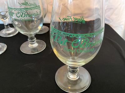 Libby water goblets 12 w/ Hurricane Glasses 3