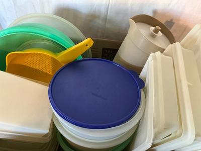 Box of Tupperware, plus
