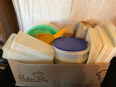 Box of Tupperware, plus