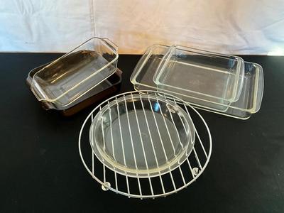 Baking pans, pyrex, anchor hocking