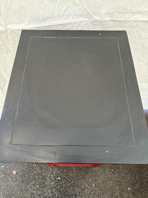 Asian Red & Black Drawer Cabinet 15”x17 1/2”x41”