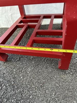 Asian Red & Black Drawer Cabinet 15”x17 1/2”x41”