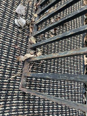 Antique Architectural Wrought Iron Gates : Each 6 Feet 4 Inches Tall Approx. 21” Wide
