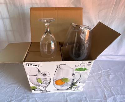 Libby water glasses and pitcher