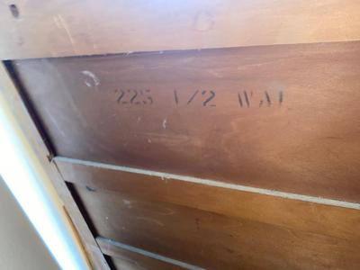 ANTIQUE HUNTLEY SIMMONS CHEST OF DRAWERS
