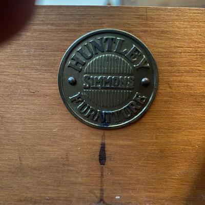 ANTIQUE VANITY and GLASS FOOTED STOOL HUNTLEY SIMMONS FURNITURE COMPANY