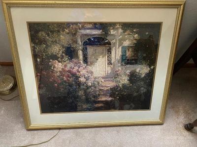 ABBOTT FULLER "GRAVES DOORWAY" FRAMED PICTURE