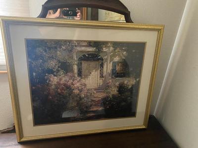 ABBOTT FULLER "GRAVES DOORWAY" FRAMED PICTURE