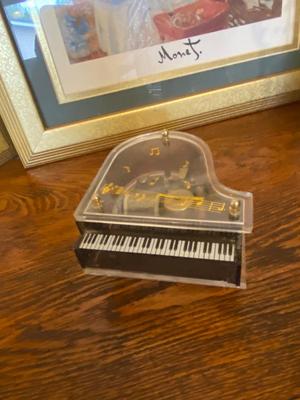 MONET PRINTS, MUSIC BOX AND CANDLE
