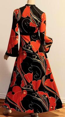 Vtg Tori Richard 60s kaftan Maxi dress Hawaii
