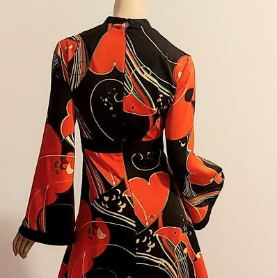 Vtg Tori Richard 60s kaftan Maxi dress Hawaii