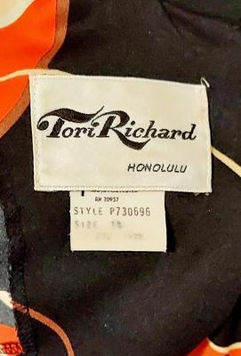 Vtg Tori Richard 60s kaftan Maxi dress Hawaii