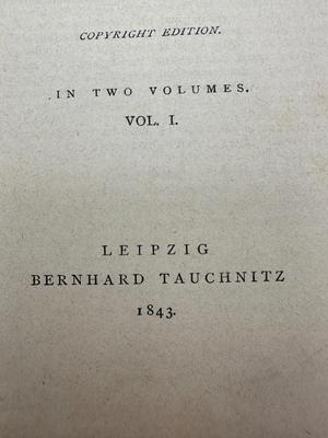 Bernhard Tauchnitz, 1843 - Copyright Edition