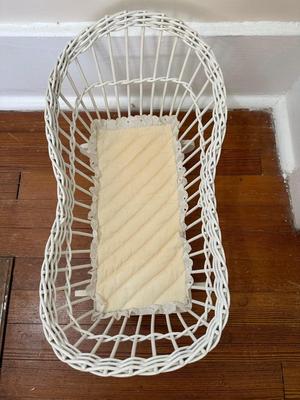 Vintage Wicker Cradle