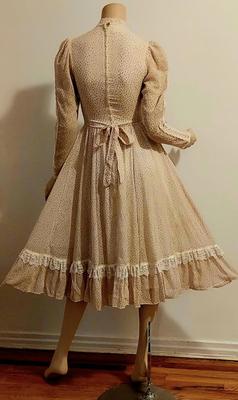 Vtg 1970s Gunne Sax midi Prsirie dress