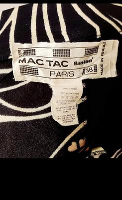 Vtg 60-70s Mac Tac Paris wiggle dress