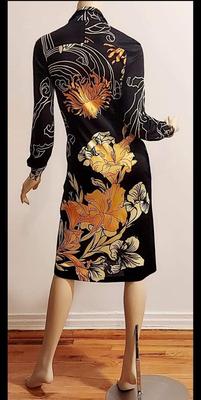 Vtg 60-70s Mac Tac Paris wiggle dress