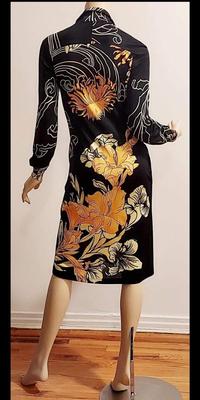 Vtg 60-70s Mac Tac Paris wiggle dress