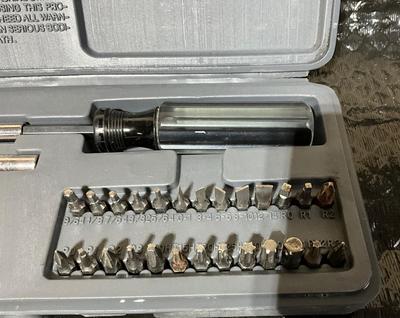 Vise grip with Socket set/screwdriver bit set, plus much more
