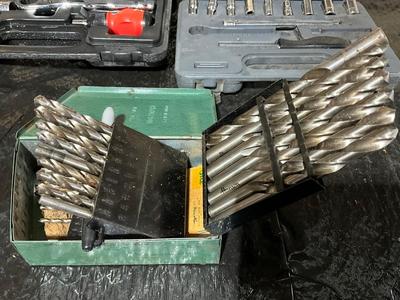 Drill bits and 3 socket sets