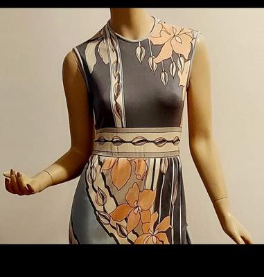 Vtg 60-70s Paganne Gene Berkeiggle signed dress