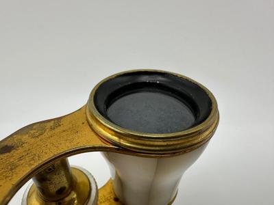 Mother-of-pearl Art Deco Antique French Opera Glasses from Paris.