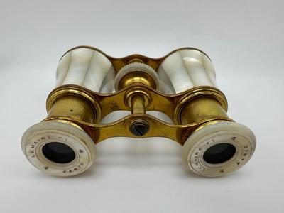 Mother-of-pearl Art Deco Antique French Opera Glasses from Paris.