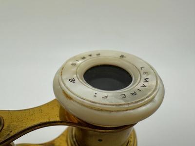 Mother-of-pearl Art Deco Antique French Opera Glasses from Paris.