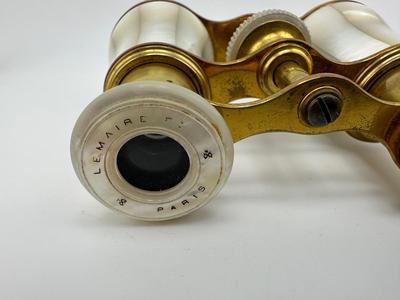 Mother-of-pearl Art Deco Antique French Opera Glasses from Paris.