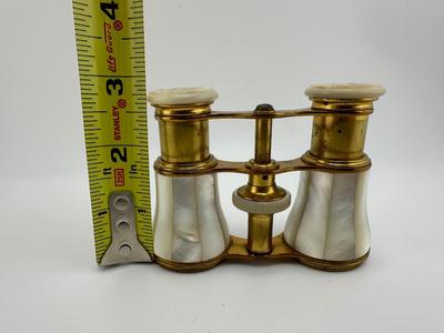 Mother-of-pearl Art Deco Antique French Opera Glasses from Paris.