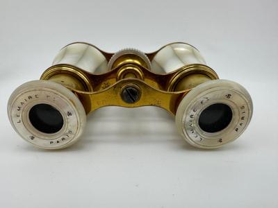 Mother-of-pearl Art Deco Antique French Opera Glasses from Paris.