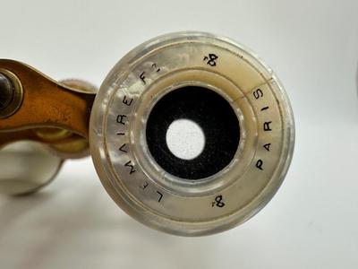 Mother-of-pearl Art Deco Antique French Opera Glasses from Paris.