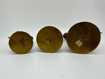 Vintage Angel Brass Candle Holders