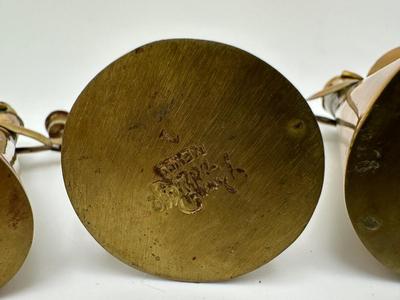 Vintage Angel Brass Candle Holders