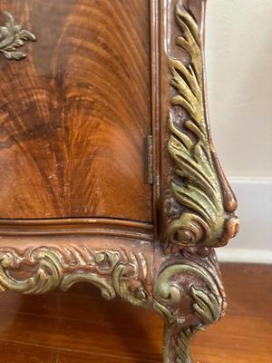 Victorian Style Double Bed Frame and Nightstand