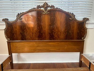 Victorian Style Double Bed Frame and Nightstand