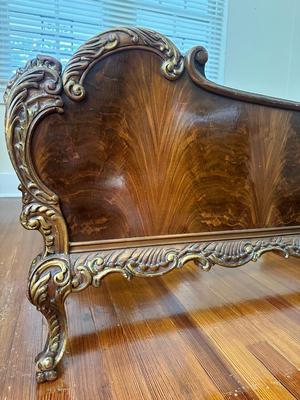 Victorian Style Double Bed Frame and Nightstand