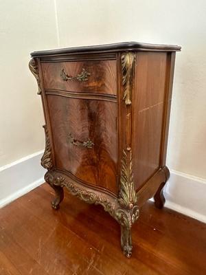 Victorian Style Double Bed Frame and Nightstand